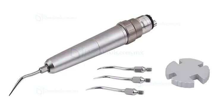 Escariador s&oacute;nico neum&aacute;tico dental con puntas GK1 GK2 y GK3